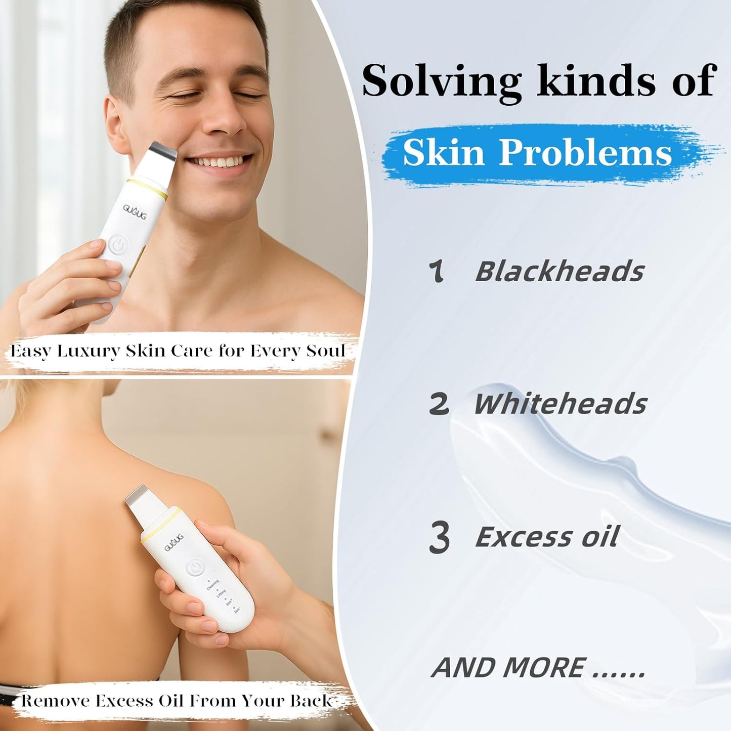 ULTRASONIC FACIAL CLEANSING SPATULA