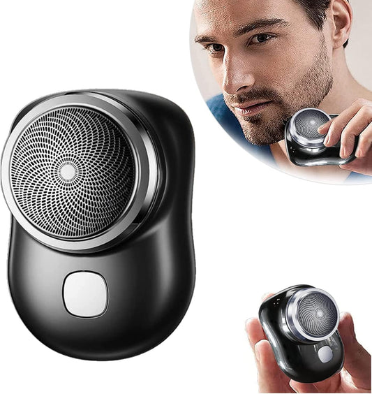 Afeitadora eléctrica portátil Mini-Shave - Maquinilla de afeitar eléctrica para hombres